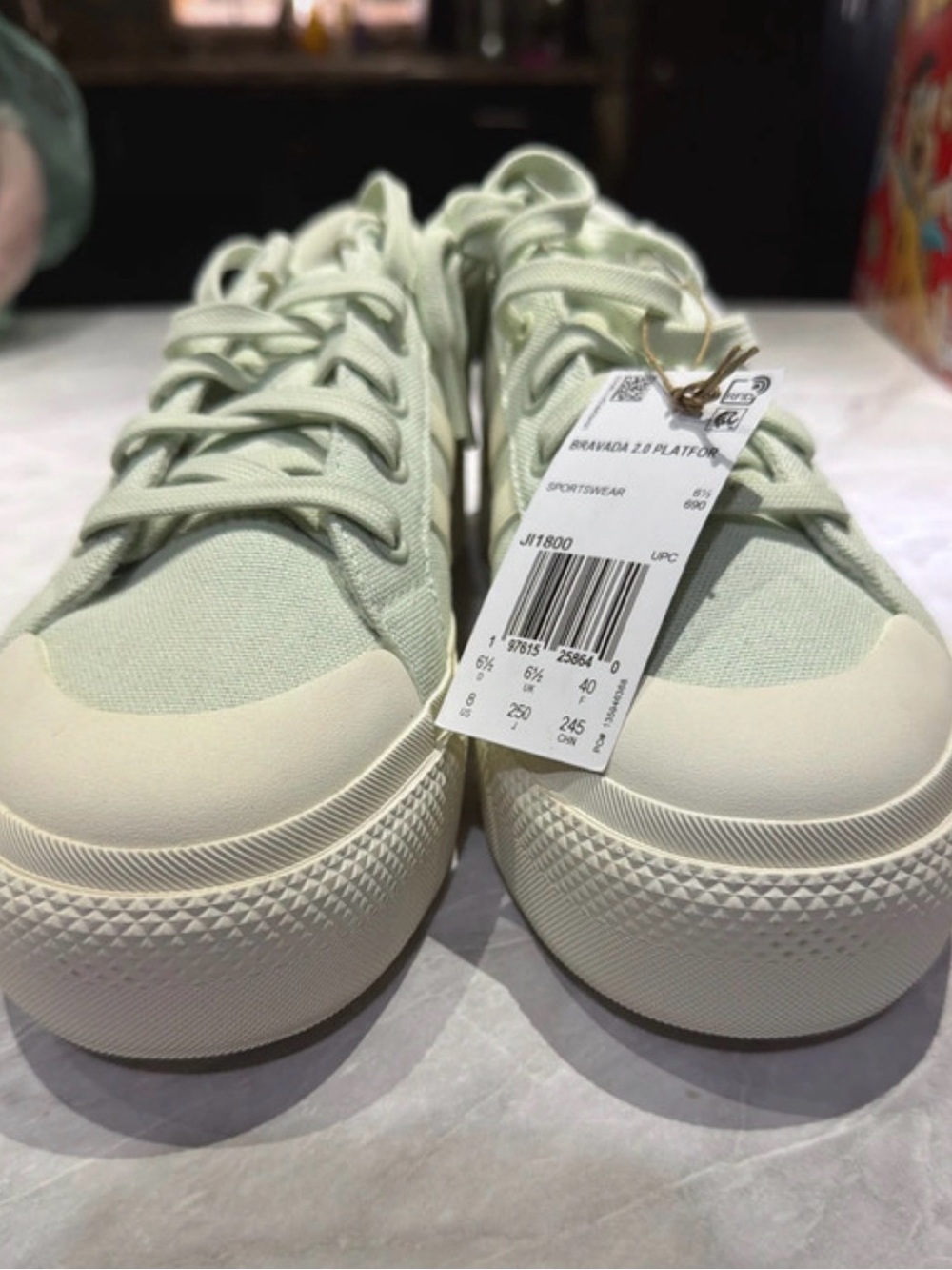 adidas Women's Low-Top Sneakers in Pale Mint